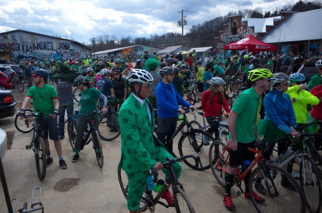 Start of 2017 Bike of the Irish at Wedge Foundation