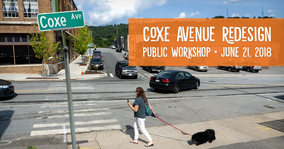 Image: Intersection of Coxe and Buxton, looking east