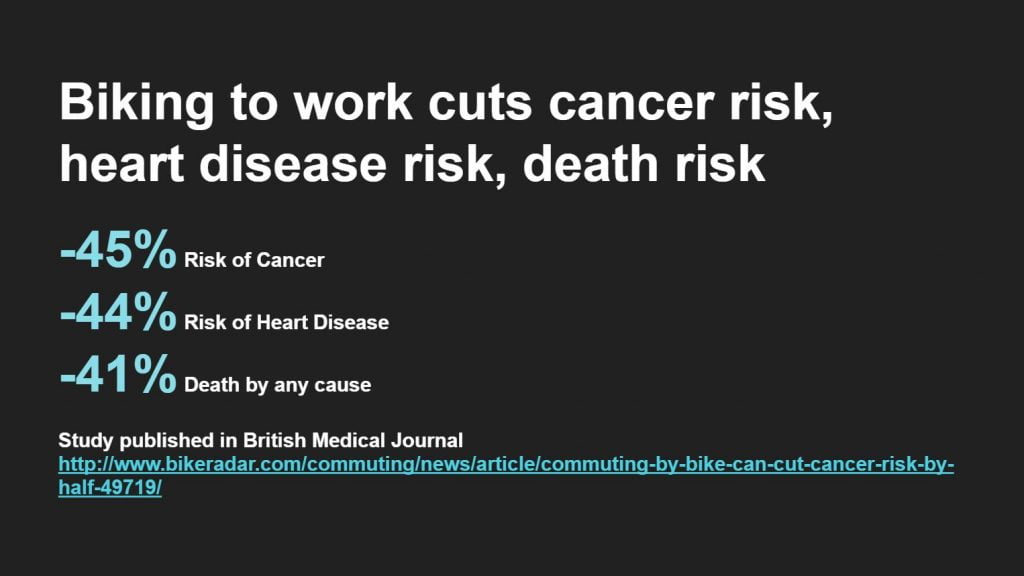 Screenshot of statistics: -45% heart disease risk, -44% cancer risk, -41% death by any cause