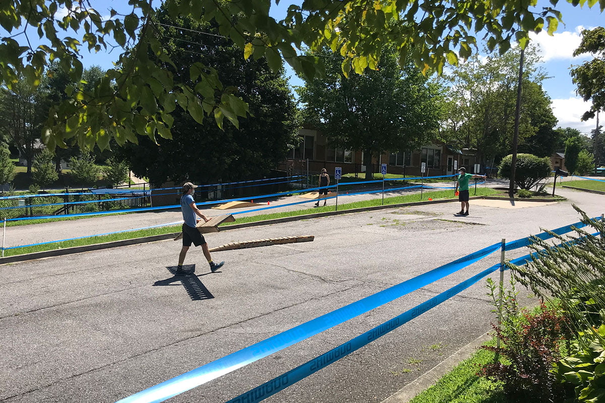 Bicycle Playground with Ramps