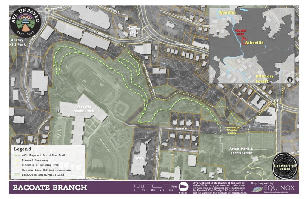 AVL Unpaved Bacoate Branch Map 
