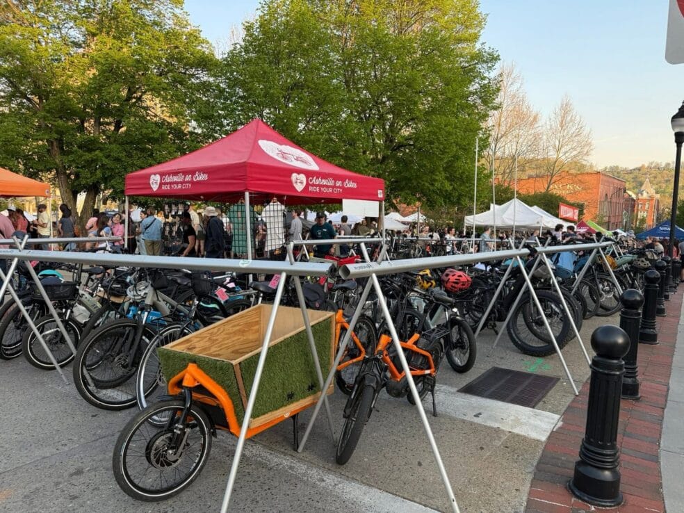 Bike Valet by Asheville on Bikes at local events
