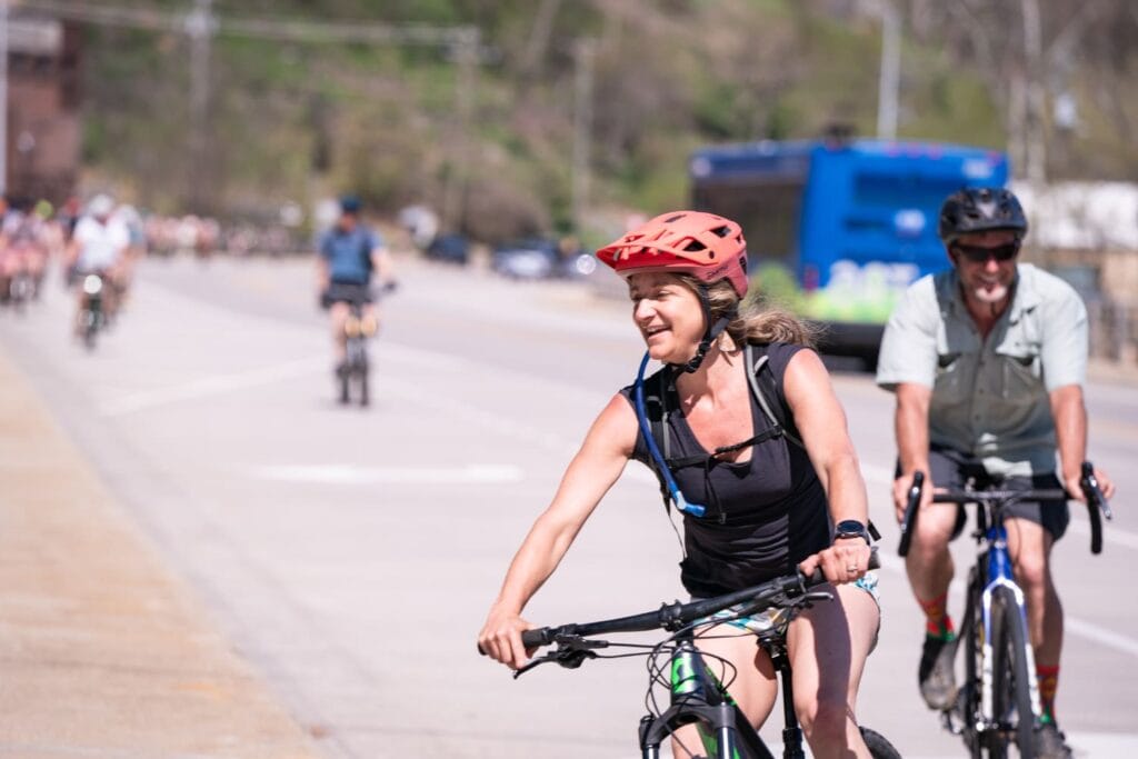 Bike riders at Spring Out 2025