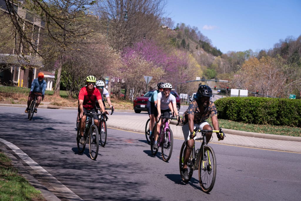 Bike riders at Spring Out 2025