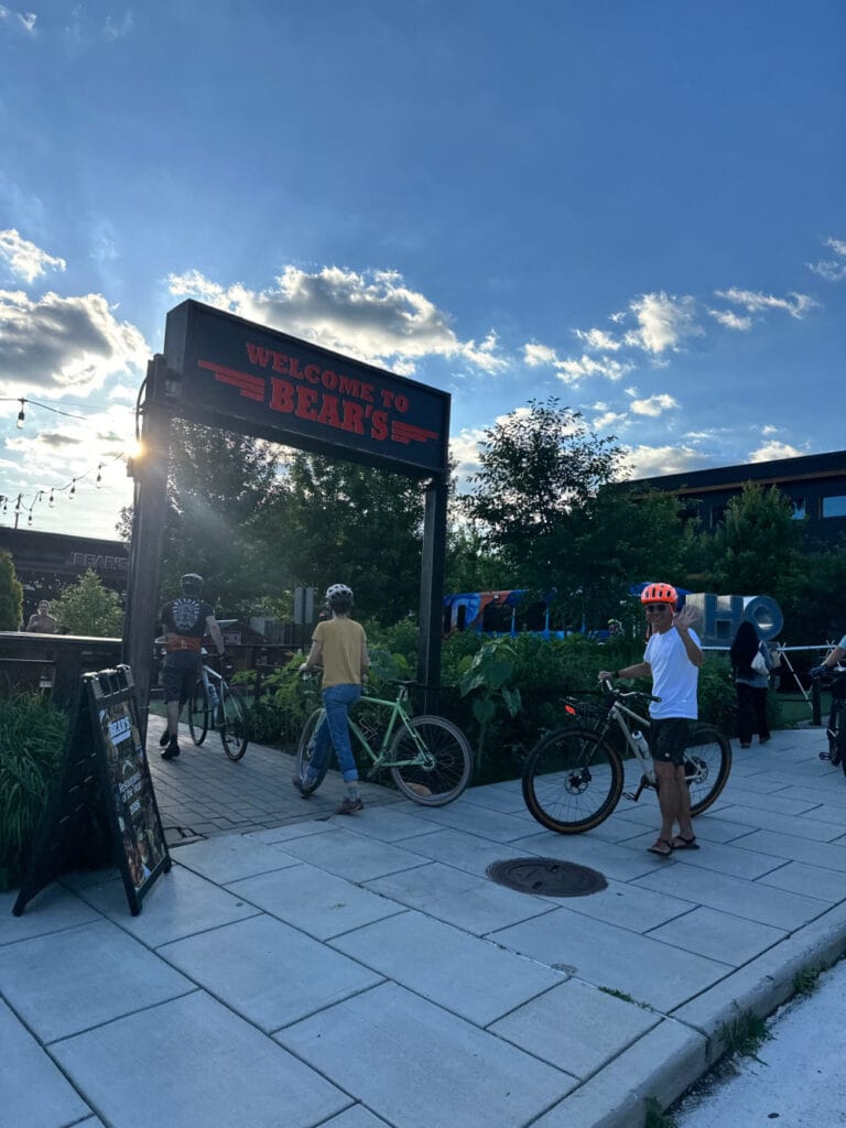 Cyclists at Bear’s Community Ride in Asheville